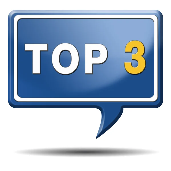 Top 3 icona — Foto Stock