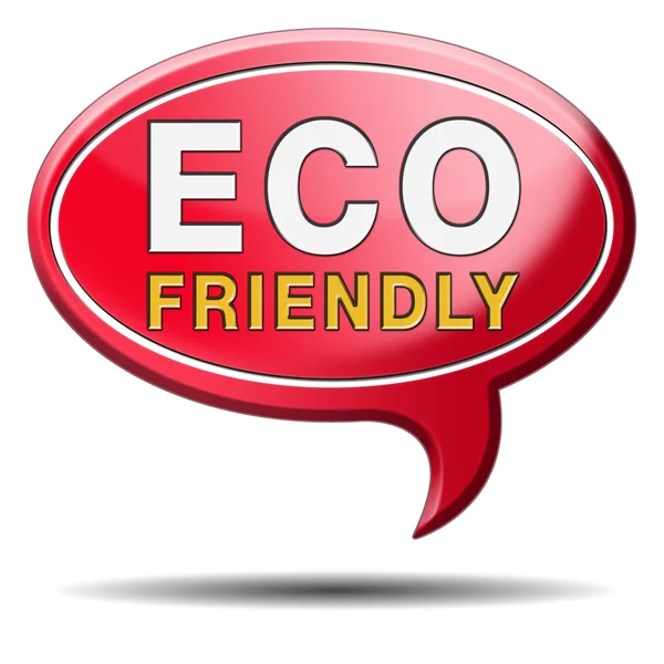 Eco friendly atau bio sign — Stok Foto