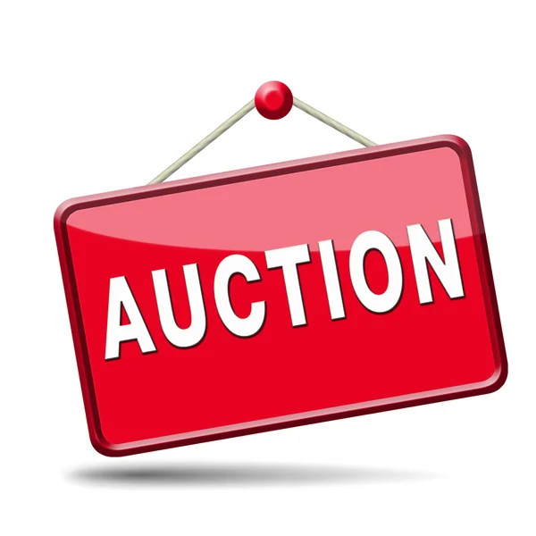 Auction icon — Stock Photo, Image