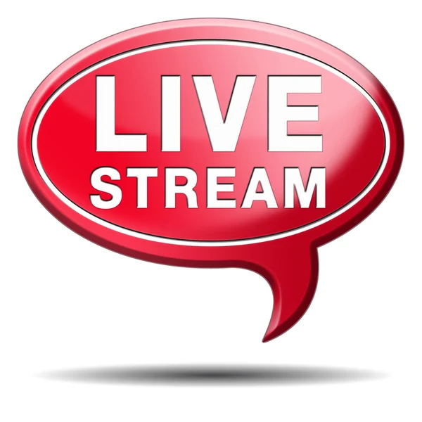 Live streaming — Foto Stock