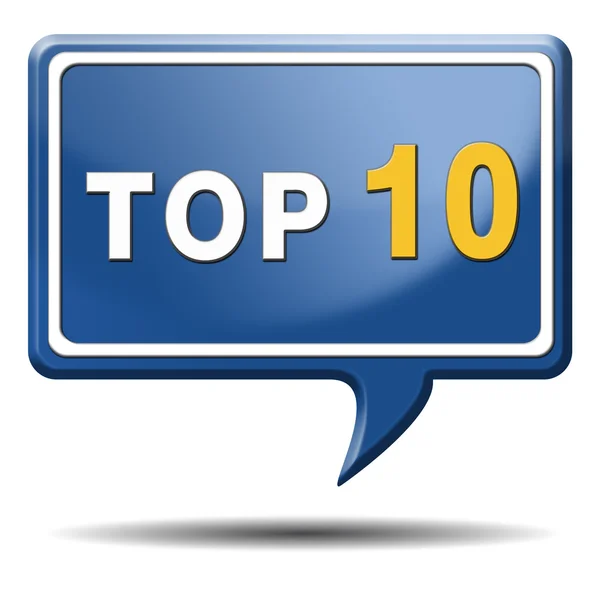 Top 10 icona — Foto Stock