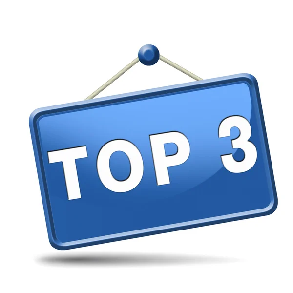 Top 3 icona — Foto Stock