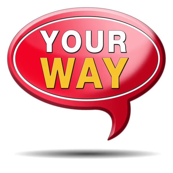 Your way sign — Stock Photo, Image