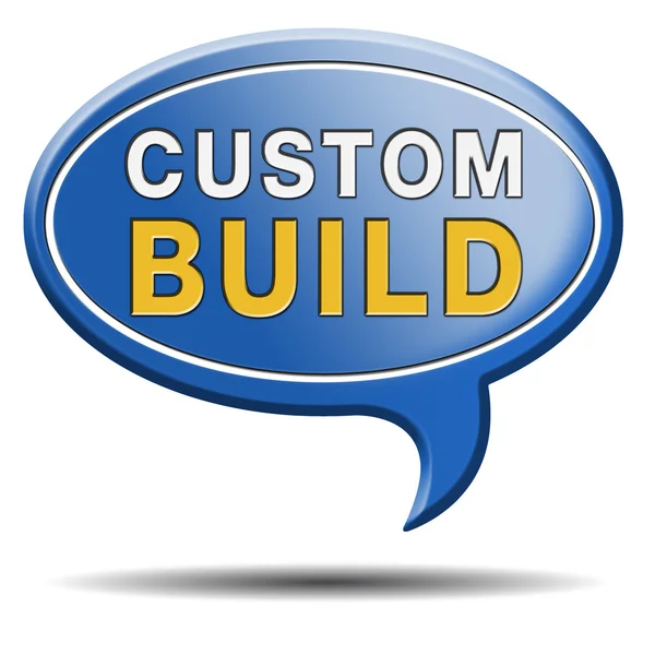 Custom build label — Stock Photo, Image