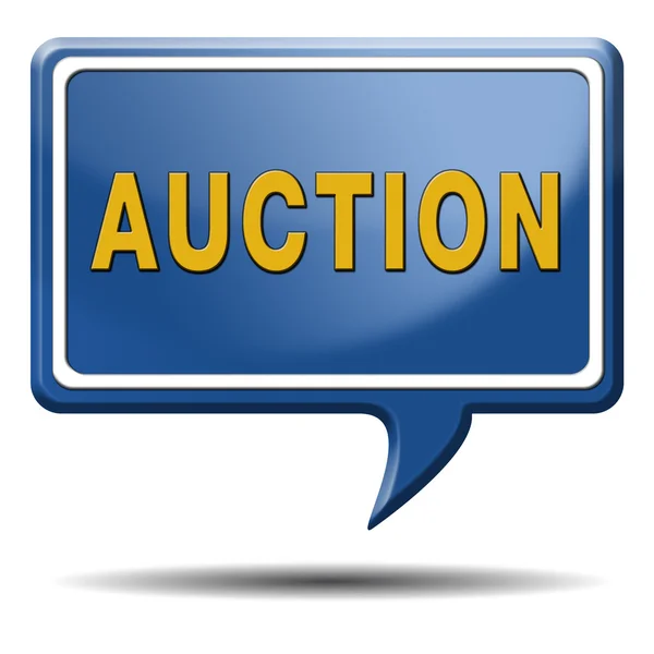 Auction icon — Stock Photo, Image