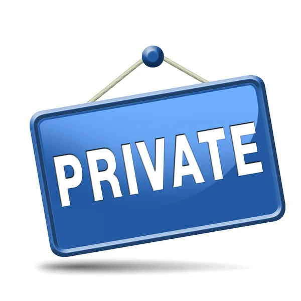Private — Stock Photo, Image