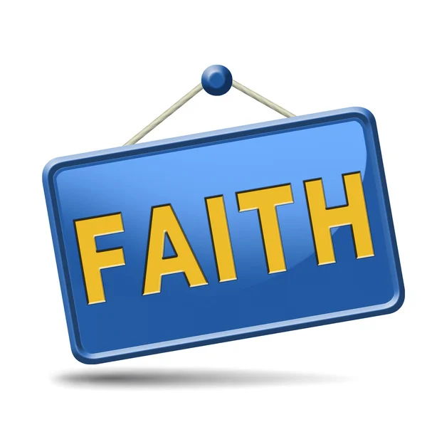 Faith icon — Stock Photo, Image