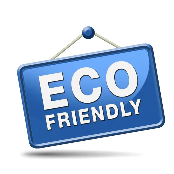 Eco friendly nebo bio znamení — Stock fotografie