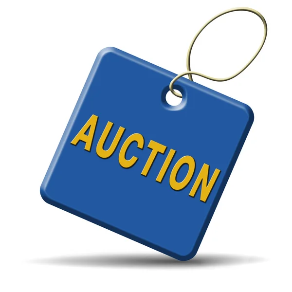 Auction icon — Stock Photo, Image