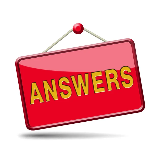 Search answers icon — Stock Photo, Image