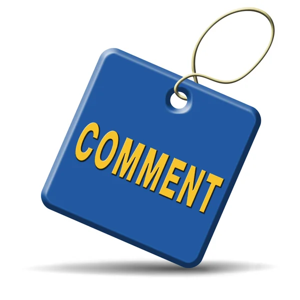 Comment icon — Stock Photo, Image