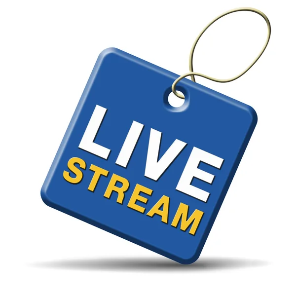 Live streaming — Foto Stock
