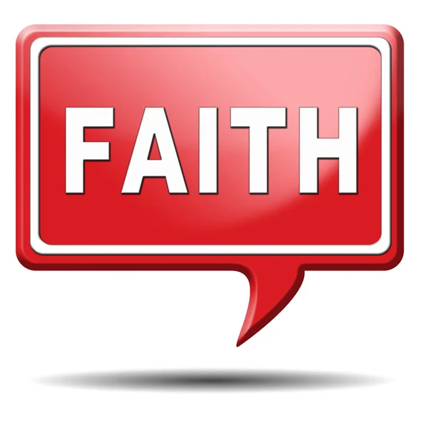 Віра значок — стокове фото