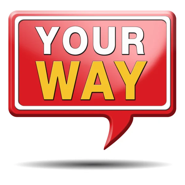 Your way — Stock Photo, Image