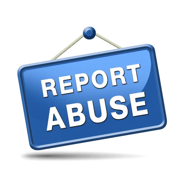 Report abuse sign — Stock Photo, Image