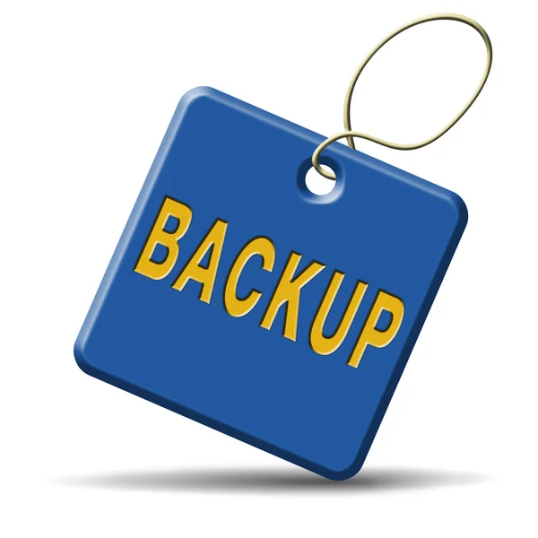 Icona di backup o segno — Foto Stock