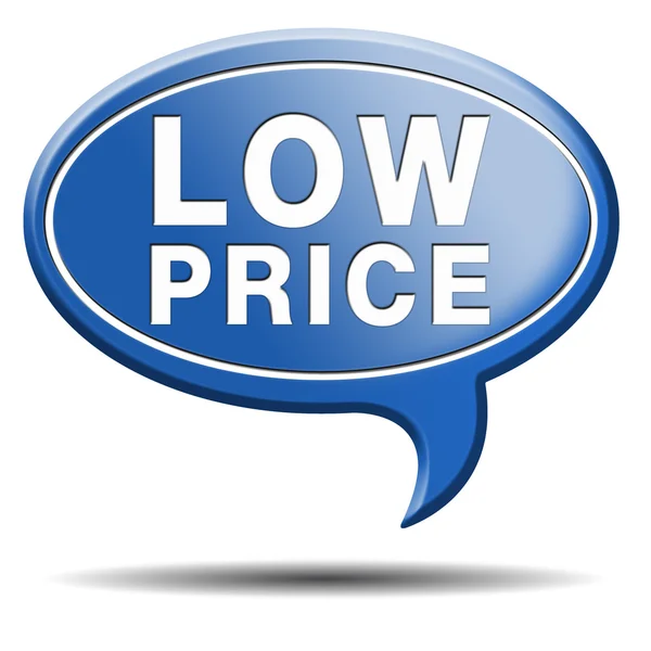 Lage prijs pictogram — Stockfoto