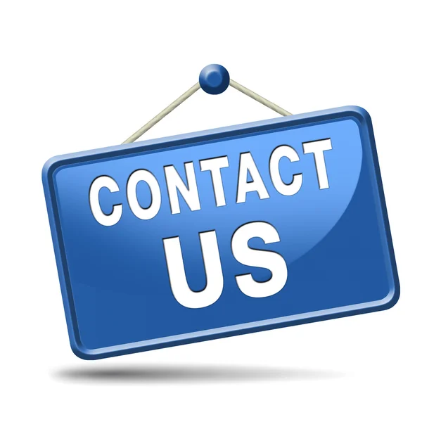 Contact us icon — Stock Photo, Image