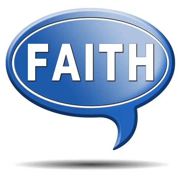 Faith icon — Stock Photo, Image