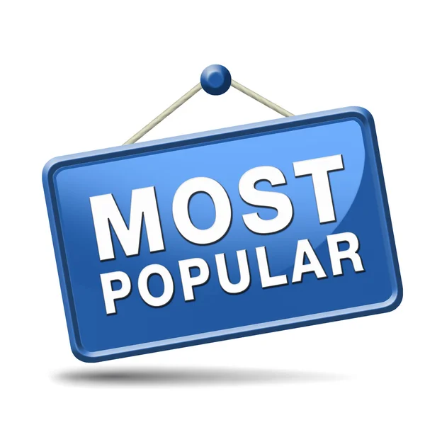 Most popular sign — Stock Photo, Image