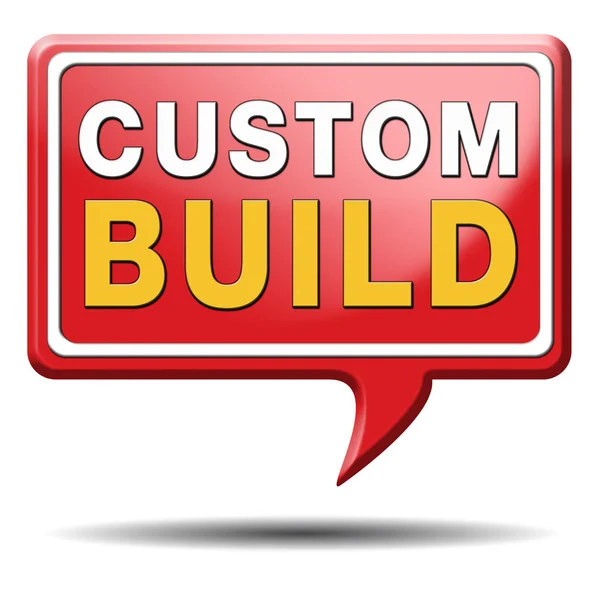 Custom build label — Stock Photo, Image