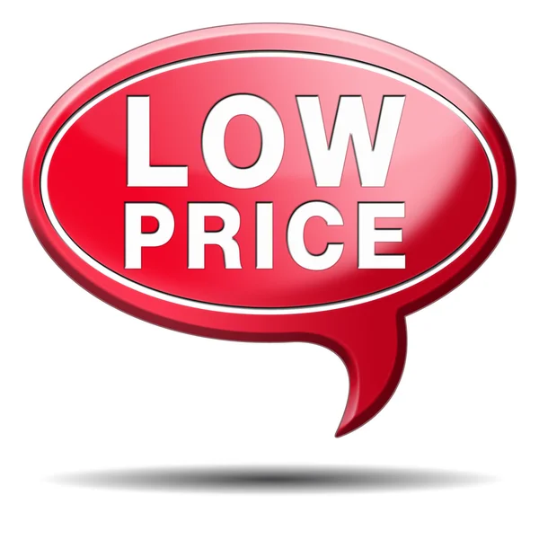 Low price icon — Stock Photo, Image