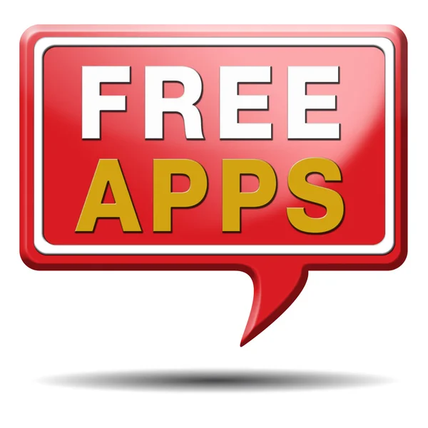 Бесплатные приложения Red text balloon — стоковое фото