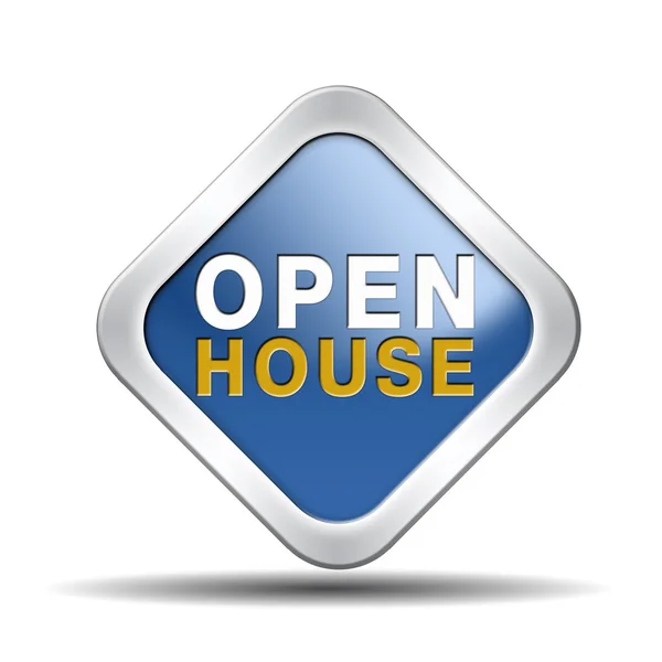 Open house icona o segno — Foto Stock