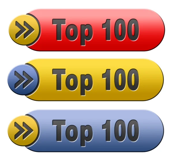 Botón 100 superior — Foto de Stock
