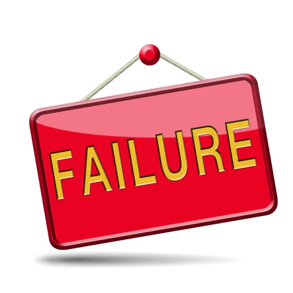Failure sign — Stock Photo, Image