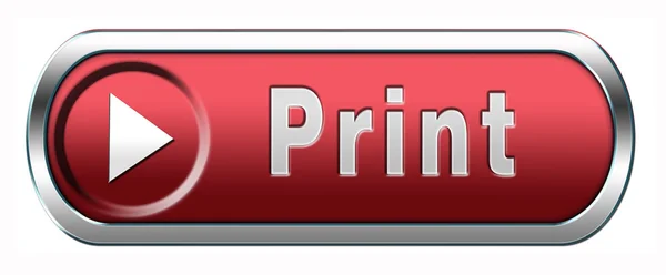 Przycisk drukowania — Zdjęcie stockowe