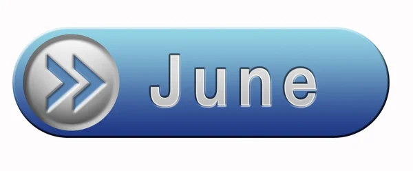 Icono de junio —  Fotos de Stock