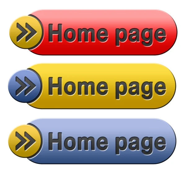 Home pagina — Stockfoto