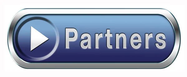 Botão parceiros — Fotografia de Stock