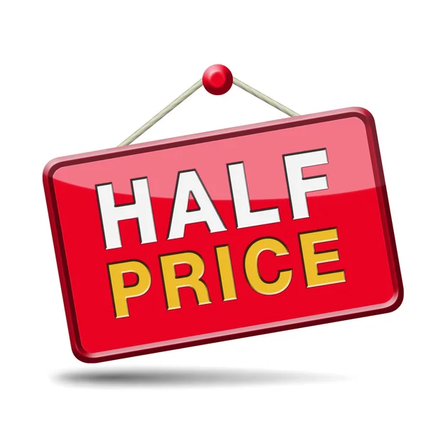 Half price — Stock Photo, Image