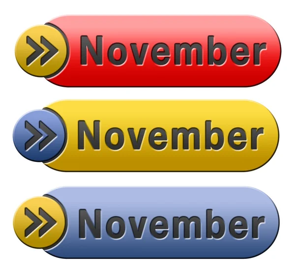 Botón de noviembre —  Fotos de Stock