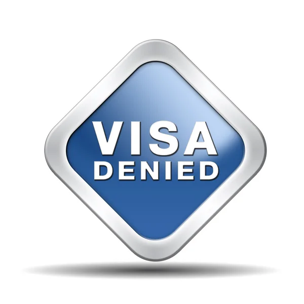 签证被拒绝 — 图库照片