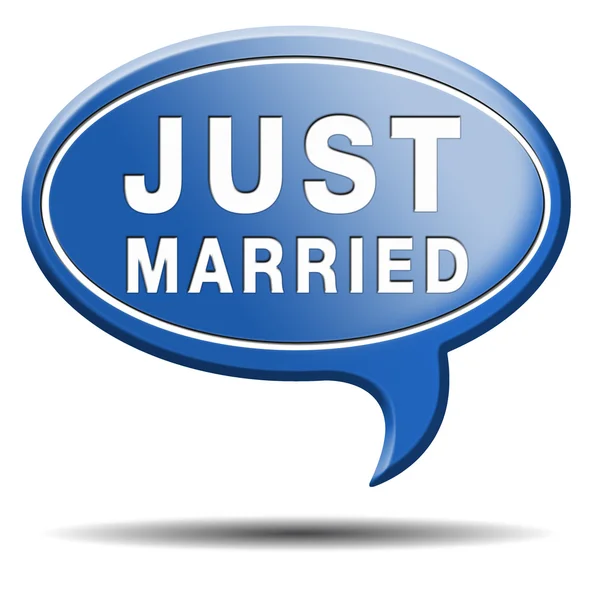 Just married — Stock Photo, Image