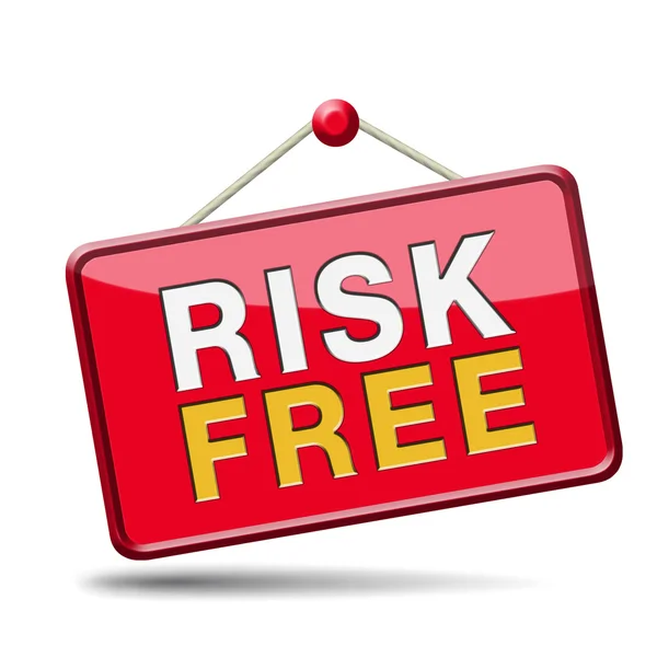 Risk free sign — Stock Photo, Image