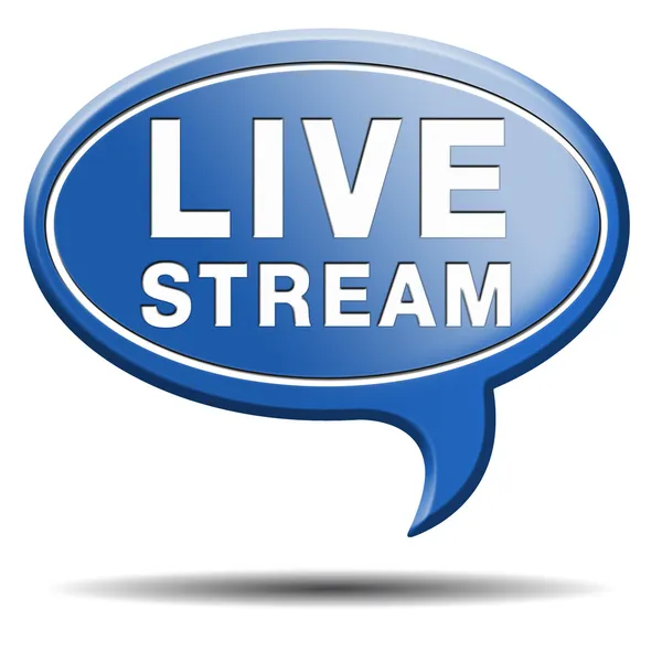 Live stream — Stock Photo, Image