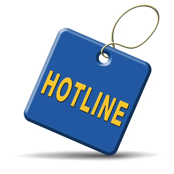 Hotline-Symbol — Stockfoto