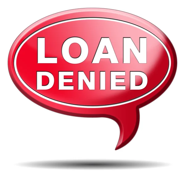 Loan denied — Stock Photo, Image