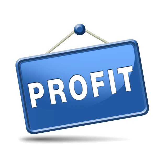 Icona del profitto — Foto Stock