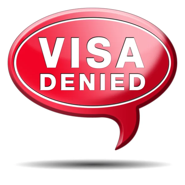 Visa ditolak — Stok Foto