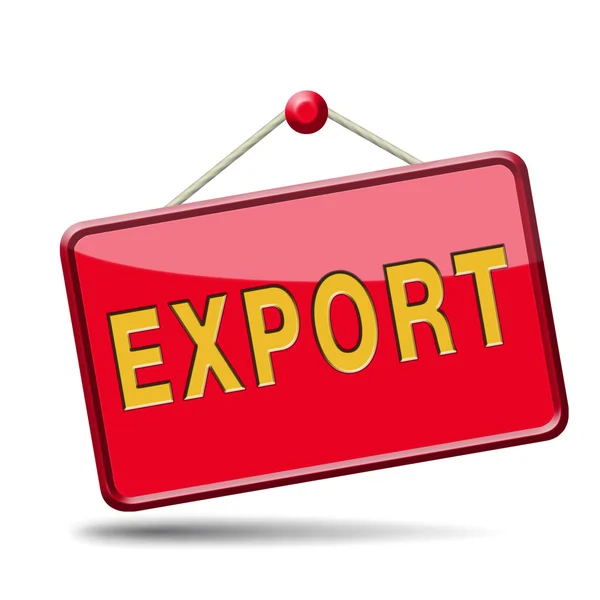 Кнопка экспорта — стоковое фото