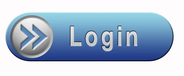 Botão de login — Fotografia de Stock
