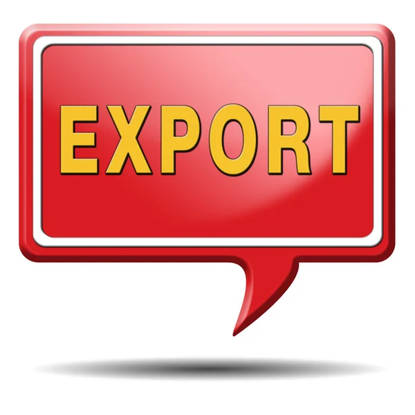 Exportknapp — Stockfoto