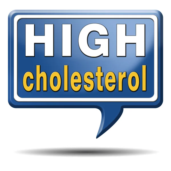Высокий уровень холестерина — стоковое фото