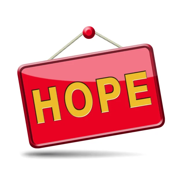 Hope button — Stock Photo, Image