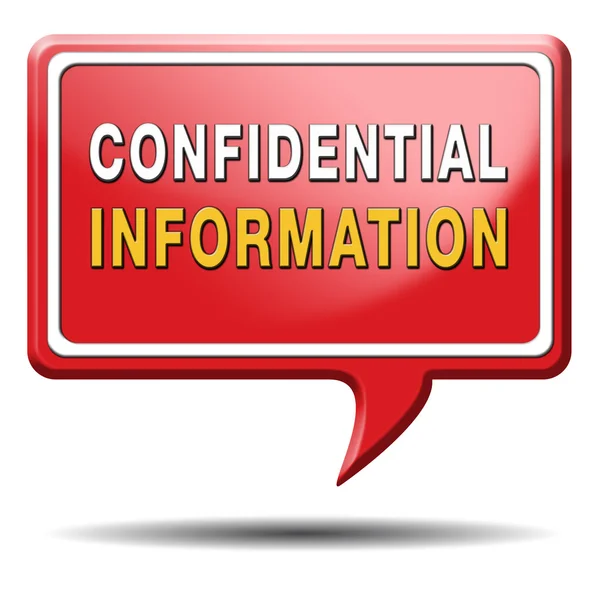 Informação confidencial — Fotografia de Stock